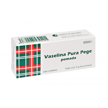 VASELINA PURA PEGE POMADA , 1 TUBO DE 5 G