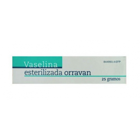 VASELINA ESTERILIZADA PURA ORRAVAN POMADA , 1 TUBO DE 25 G