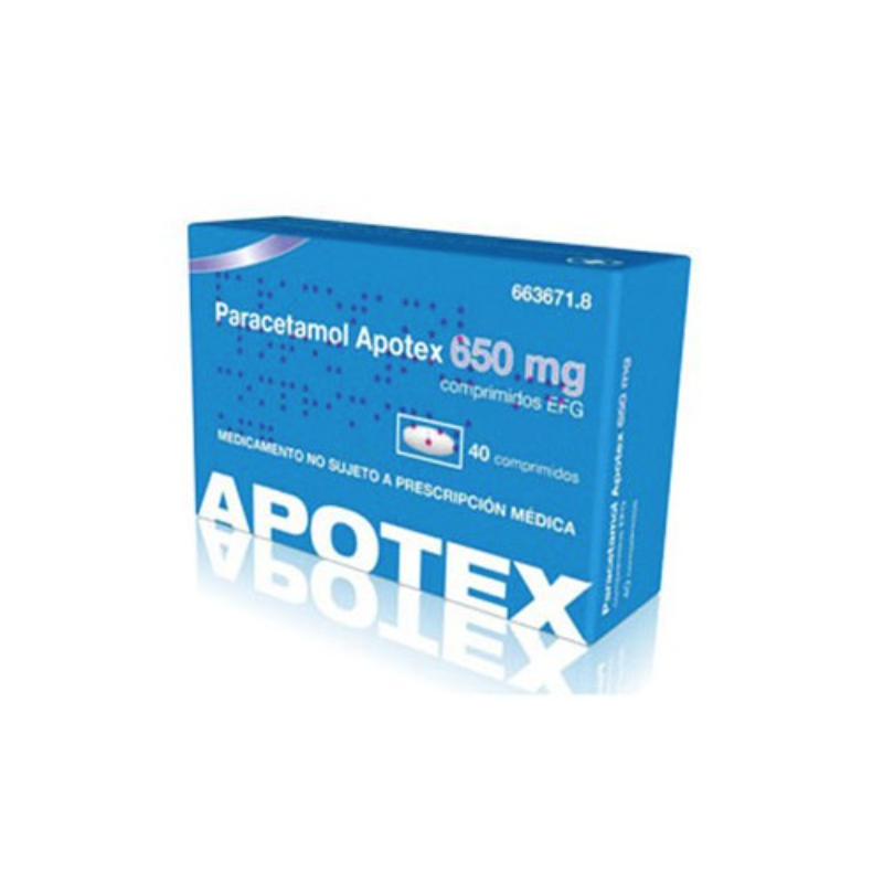 PARACETAMOL AUROVITAS SPAIN 650 MG COMPRIMIDOS EFG, 20 COMPRIMIDOS