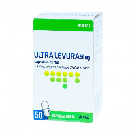 ULTRA-LEVURA 50 MG CAPSULAS DURAS , 50 CÁPSULAS