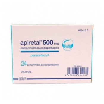 APIRETAL 500 MG COMPRIMIDOS BUCODISPERSABLES, 24 COMPRIMIDOS