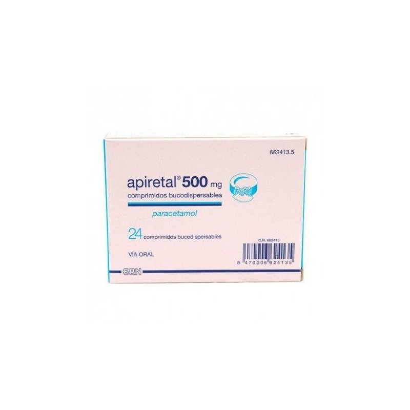 APIRETAL 500 MG COMPRIMIDOS BUCODISPERSABLES, 24 COMPRIMIDOS