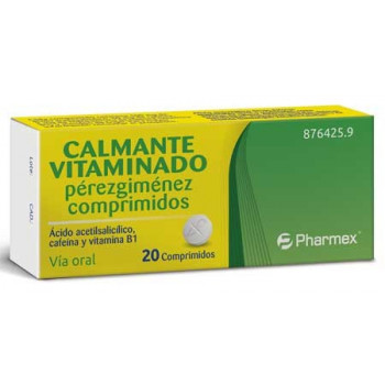 CALMANTE VITAMINADO PEREZGIMENEZ COMPRIMIDOS , 20 COMPRIMIDOS