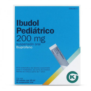 IBUDOL PEDIÁTRICO 200 MG SUSPENSIÓN ORAL , 20 SOBRES