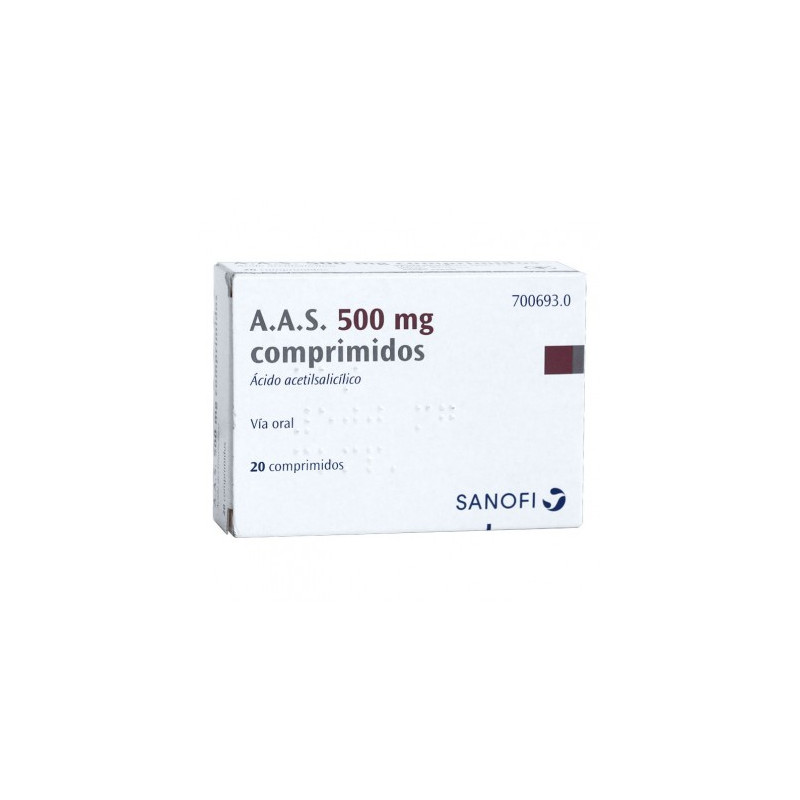 A.A.S. 500 MG COMPRIMIDOS , 20 COMPRIMIDOS