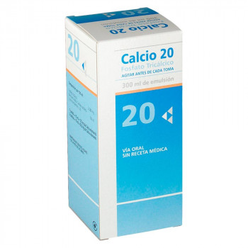 CALCIO-20 EMULSION ORAL , 1 FRASCO DE 300 ML