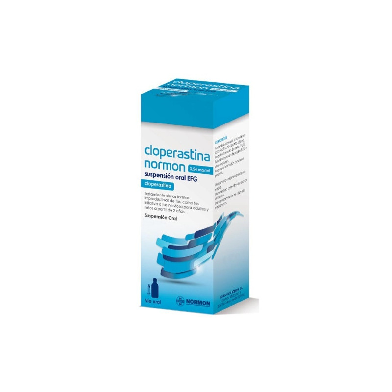 CLOPERASTINA NORMON 3,54 MG/ML SUSPENSION ORAL, 1 FRASCO DE 120 ML