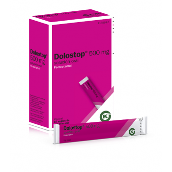 DOLOSTOP 500 MG SOLUCION ORAL, 10 SOBRES