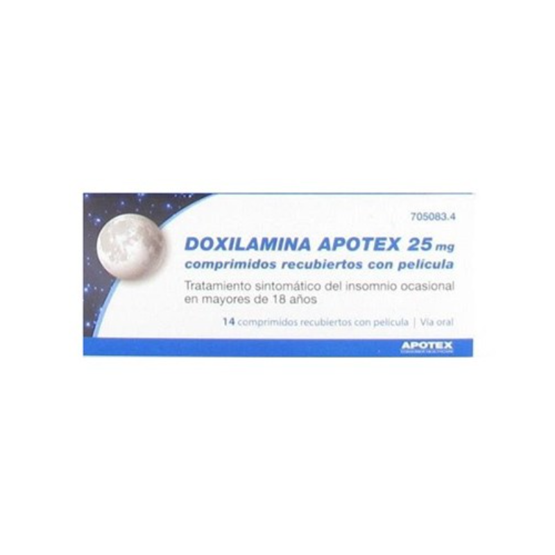 DOXILAMINA AUROVITAS 25 MG COMPRIMIDOS RECUBIERTOS CON PELICULA , 14 COMPRIMIDOS