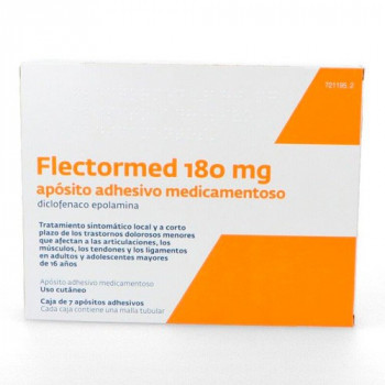 FLECTORMED 180 MG APOSITO ADHESIVO MEDICAMENTOSO, 7 APÓSITOS