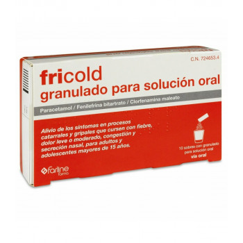 FRICOLD GRANULADO PARA SOLUCION ORAL, 10 SOBRES