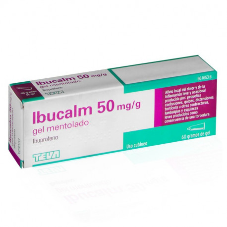 IBUCALM 50 MG/G GEL MENTOLADO , 1 TUBO DE 60 G