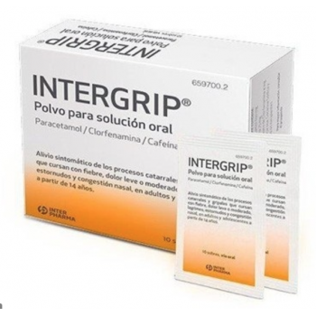 INTERGRIP POLVO PARA SOLUCION ORAL , 10 SOBRES