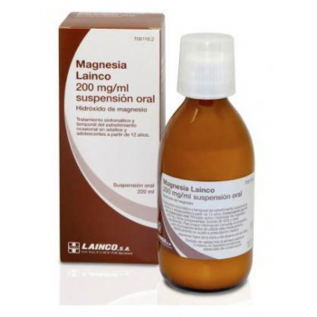 MAGNESIA LAINCO 200 MG/ML SUSPENSION ORAL , 220 ML