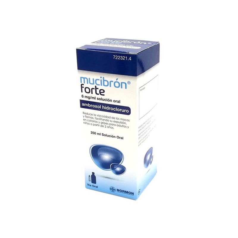 MUCIBRON FORTE 6 MG/ML SOLUCION ORAL, 1 FRASCO DE 250 ML