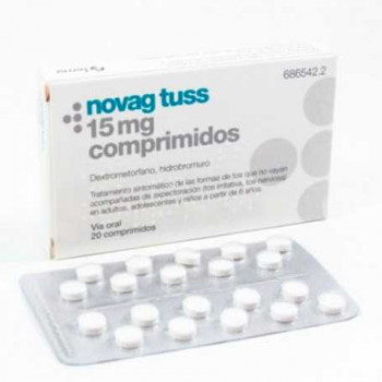 NOVAG TUSS 15 MG COMPRIMIDOS , 20 COMPRIMIDOS