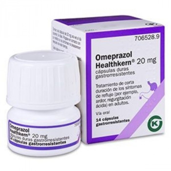 OMEPRAZOL HEALTHKERN 20 MG CÁPSULAS DURAS GASTRORRESISTENTES , 14 CÁPSULAS (FRASCO)