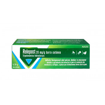 RELEPOST 20 MG/G BARRA CUTANEA, 1 APLICADOR CON 5,7 G