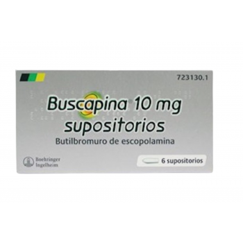 BUSCAPINA 10 MG SUPOSITORIOS ,  6 SUPOSITORIOS