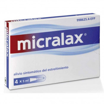 MICRALAX Citrato/Lauril Sulfoacetato 450 MG/45 MG Solución Rectal 4 enemas