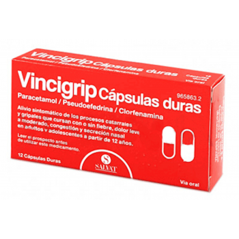 VINCIGRIP Cápsulas Duras 12 cápsulas