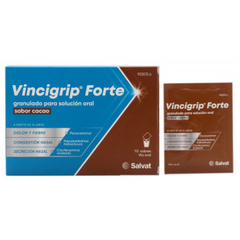 VINCIGRIP FORTE Granulado Para Solución Oral Sabor Cacao 10 sobres