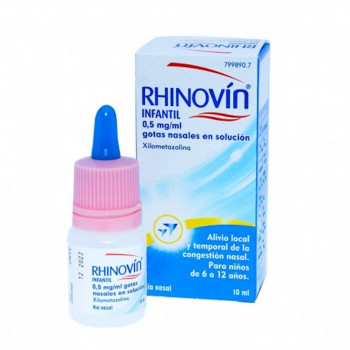 RHINOVÍN INFANTIL 0,5 mg/ml Gotas Nasales En Solución 10 ml