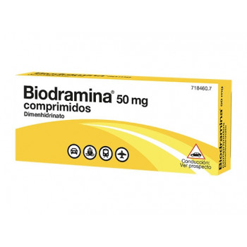 BIODRAMINA 50 MG COMPRIMIDOS , 4 COMPRIMIDOS