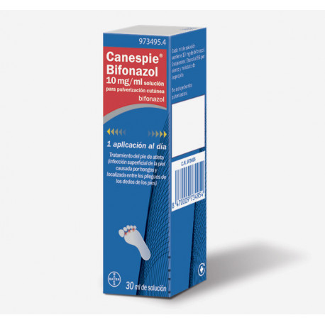 CANESPIE BIFONAZOL 10 MG ML SOLUCION PARA PULVERIZACION CUTANEA 1