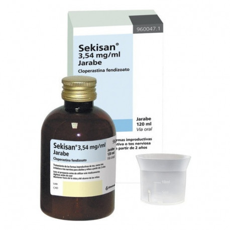 SEKISAN 3,54 MG/ML JARABE , 1 FRASCO DE 120 ML