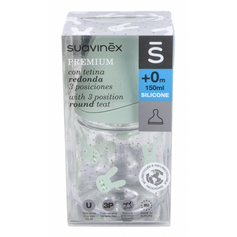 Compra Suavinex Primeros Días Biberón Silicona 150ml + Chupete