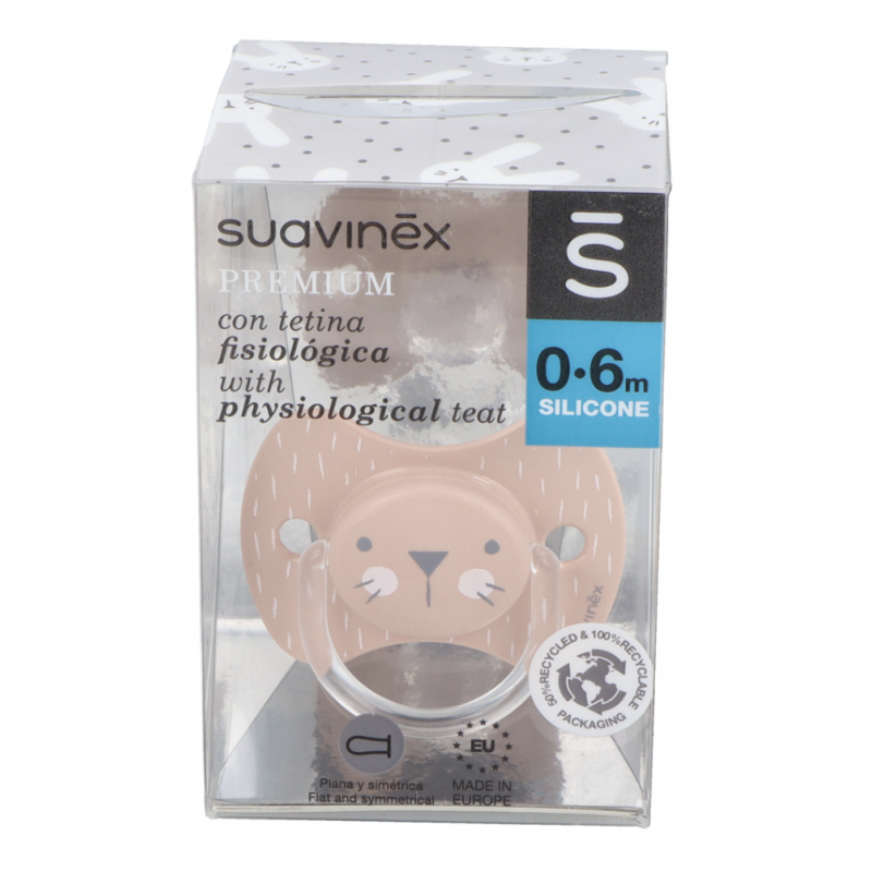 Suavinex Chupete Premium Fisiológico de Silicona 0-6 Meses