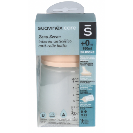 Suavinex biberón anticolico tetina silicona 0m+ 180ml - Farmacia en Casa  Online
