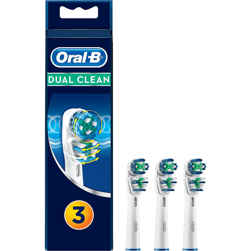 ORAL-B Recambio Eléctrico Dual Clean 3 Uds