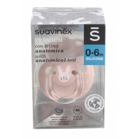 Suavinex Chupete Anatómico Silicona 0-6 M 1ud