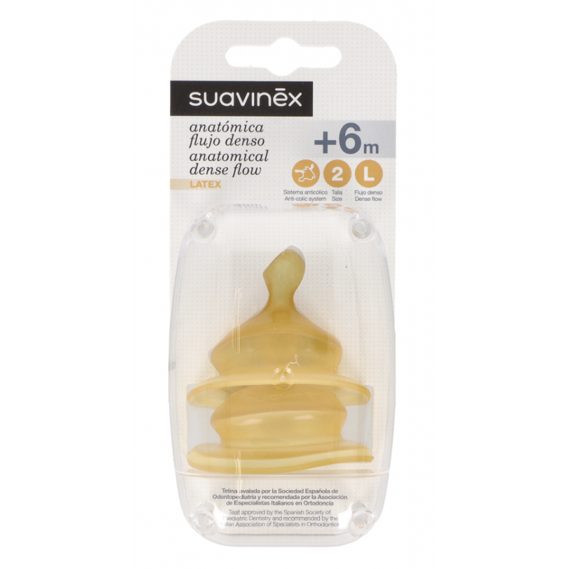 Suavinex Tetina Silicona Anticólico 2 Unidades - Comprar