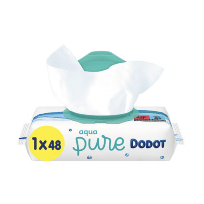 DODOT Aqua Pure Toallitas Húmedas para Bebés 48 Uds