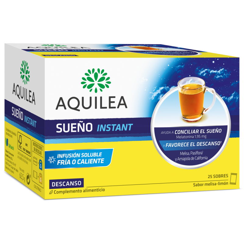 Aquilea SueÑo Instant 1.95 Mg 25 Sobres - Farmacia Online Barata Liceo.  Envíos 24/48 Horas.