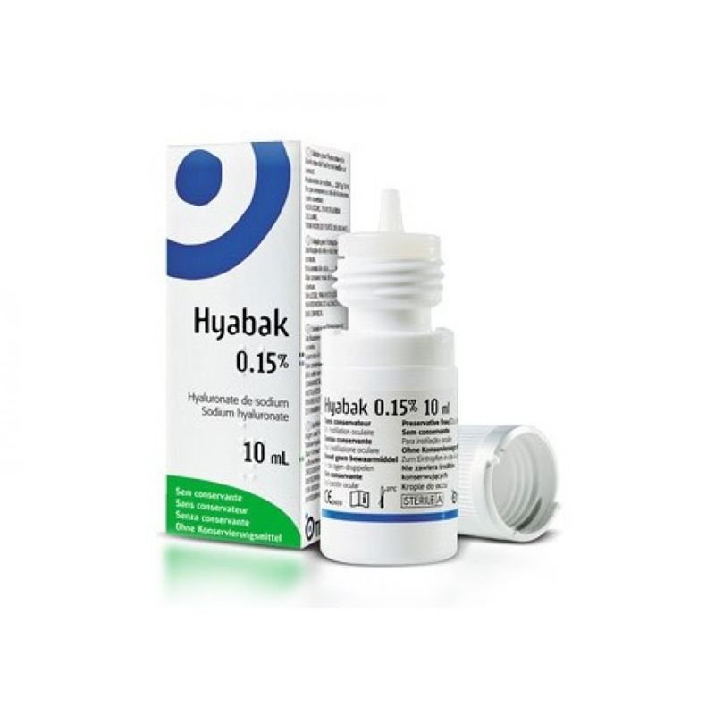 Hyabak - Gotas para los ojos, 3 x 10 ml : : Productos para mascotas